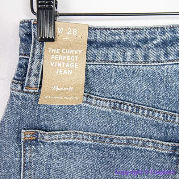 NEW Madewell The Curvy Perfect Vintage Jean in Heathcote Wash,‎ 28 - Picture 10 of 15